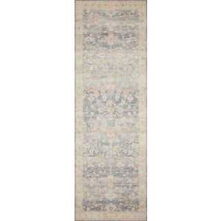 Loloi Rugs Hathaway Blue/Multi 2'-6" x 7'-6" Area Rug For Sale