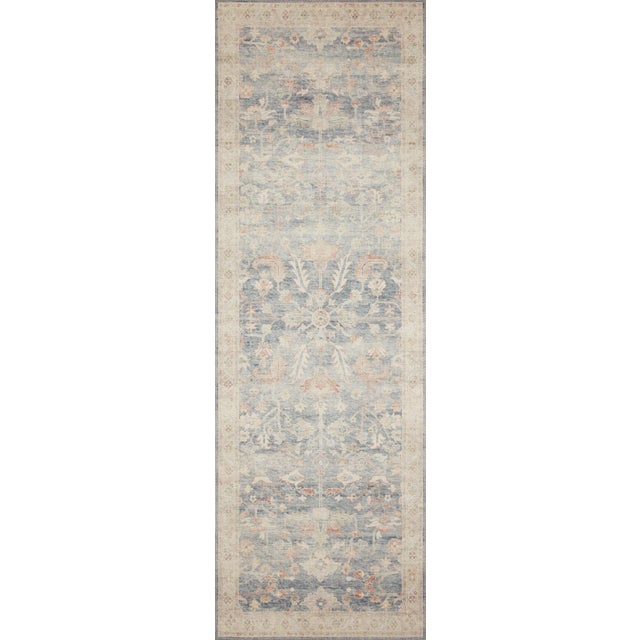 Loloi Rugs Hathaway Blue/Multi 2'-6" x 7'-6" Area Rug For Sale