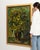 Textile Mid 20th Century Belgium Green Canvas Painting For Sale - Image 7 of 15