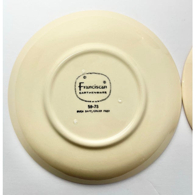 Ceramic 1970s Franciscan “Apple” Set of 9 Earthenware Tea Cups & Saucers For Sale - Image 7 of 8