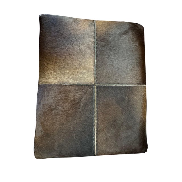 Mid-Century Modern Mid 20th Century Cow Hide Benches with Chrome Bases - A Pair For Sale - Image 3 of 18