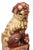 Persimmon 1950's Rare Kutani Japanese Ceramic Hand Painted 22 Carat Gold Painted Foo Dog Lions Pair Of For Sale - Image 8 of 12