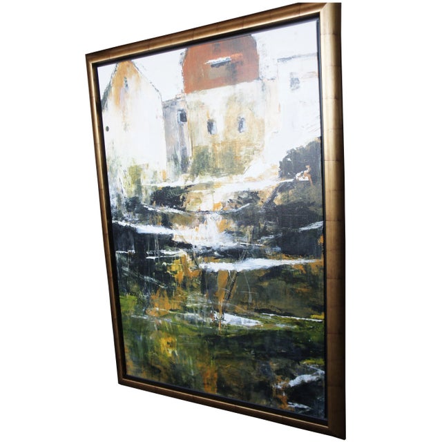 Abstract Calais by Paul Vernes Giclee Canvas Print 1/500 Abstract Landscape France 80" For Sale - Image 3 of 13