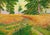 Mid Century Fields of Wheat Landscape by Genevieve Rogers For Sale - Image 4 of 5
