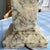 Metal Beautiful vintage carved marble and tole lamp // Tole tulip flowers // Made in Italy // midcentury marble accent lamp / alabaster table lamp For Sale - Image 7 of 9