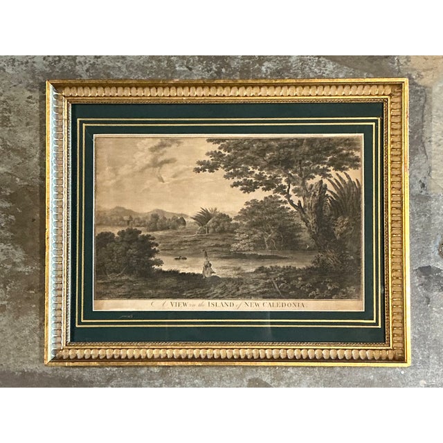 Mid 20th Century Vintage Framed New Caledonia Island Print For Sale - Image 5 of 12
