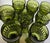 Green Mid-Century Scandinavian Green Goblets- Set of Eight For Sale - Image 8 of 12