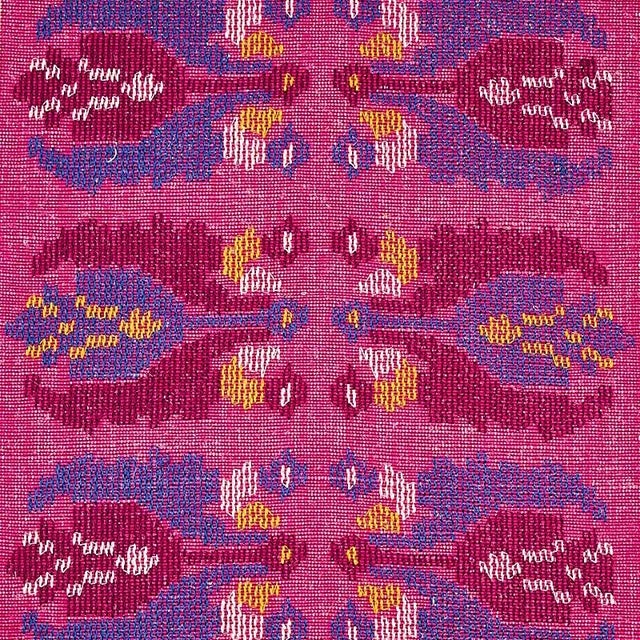 With a uniquely rustic, old-world quality, this wide-striped textile is handwoven with a jute weft and Cotton warp and...