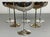 6 Vintage De Uberti Silver Plated Champagne Coupes, Goblet Collectable