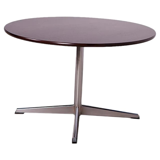 Mid-Century Danish Rosewood & Chrome Coffee Table, 1960s For Sale