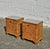 Metal Vintage French Art Deco Nightstands in Burled Wood and Glass, 1930s, Set of 2 For Sale - Image 7 of 18