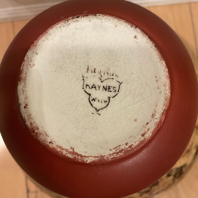 Art Nouveau Antique Haynes Ware Illyrian Vase late 19th century For Sale - Image 3 of 5