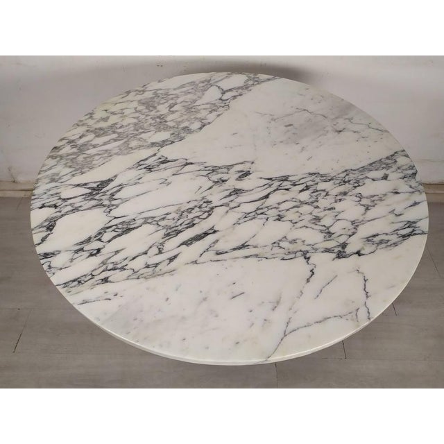 Vintage Carrara Marble Tulip Table, 1970s For Sale - Image 10 of 18