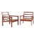 Illum Wikkelsø for Niels Eilersen Capella Model No. 4 Mid Century Teak Lounge Chairs - Pair Each lounge chair measures:...