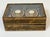 Late 19th Century 19th C. Italian Grand Tour Intaglio Plaster Medallion & Gilt Marbled Leather Box For Sale - Image 5 of 13