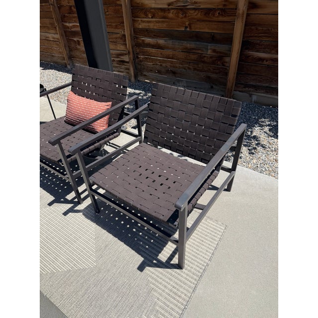 Contemporary Set of 4 Brown Jordan Outdoor Chairs For Sale - Image 3 of 5