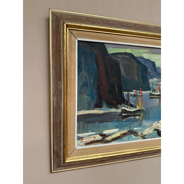 Henning, Sailing Boats, 1960s, Oil on Canvas, Framed For Sale - Image 18 of 18