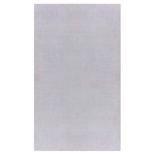 Modern Solid Beige High-Low Knotted Silk and Wool Rug by Doris Leslie Blau For Sale