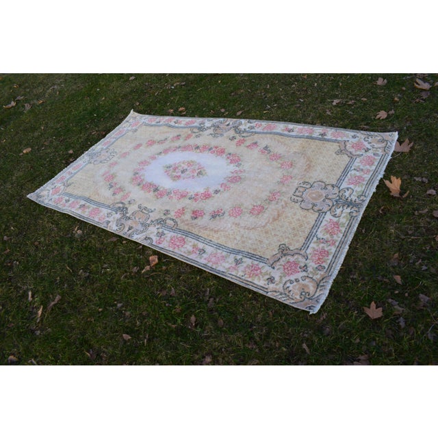Hand Knotted Wool Turkish Sparta Rug 3'9" X 6'11" For Sale - Image 10 of 12