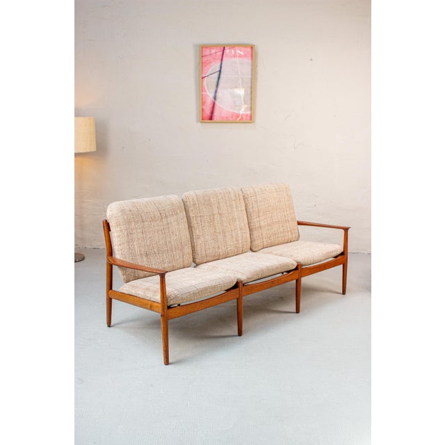 Vintage Danish Teak Sofa by Svend Åge Eriksen for Glostrup, 1960s For Sale - Image 6 of 18