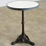 French 19th Century 20-Inch Marble Top Bistro Table For Sale In Baton Rouge - Image 6 of 10