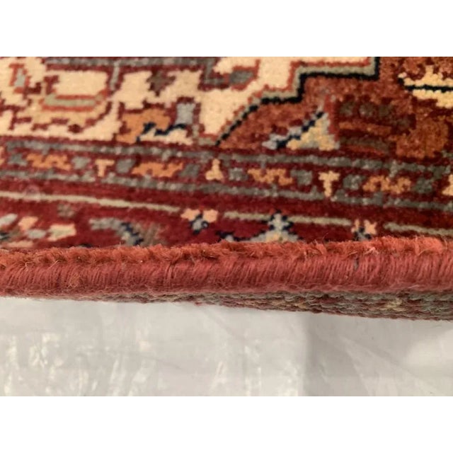 Traditional Pasargad Ivory Fine Hand-Knotted Serapi Design Rug 4' X 6' For Sale - Image 3 of 8