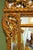 Gold Antique Carved Large French Rococo Gold Wood Wall Mirror For Sale - Image 8 of 9