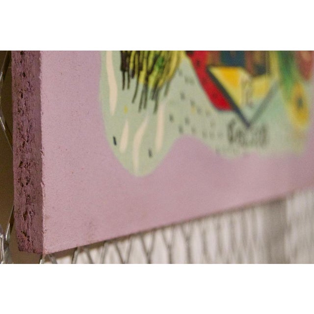 Wood Numbers, Late 20th-Century, Abstract Mixed Media on Wood by George De Goya, 1976 For Sale - Image 7 of 8