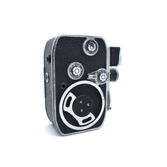 Mid 20th Century Paillard Bolex B8l 8mm Wind-Up Film Camera Made in Switzerland For Sale - Image 4 of 10