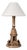 Mid 20th Century French Carved Wooden Table Lamp For Sale