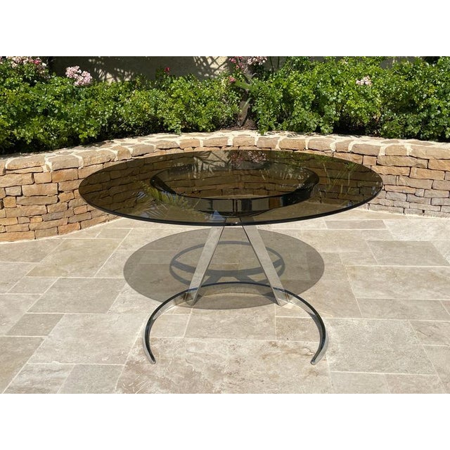 Table and 4 Chairs attributed to Boris Tabacoff, Set of 5 For Sale - Image 5 of 18