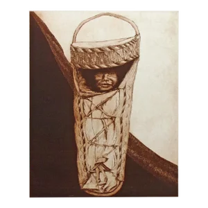 1970s Chad Neff "The Optimist" Signed Numbered Etching Southwestern Mint