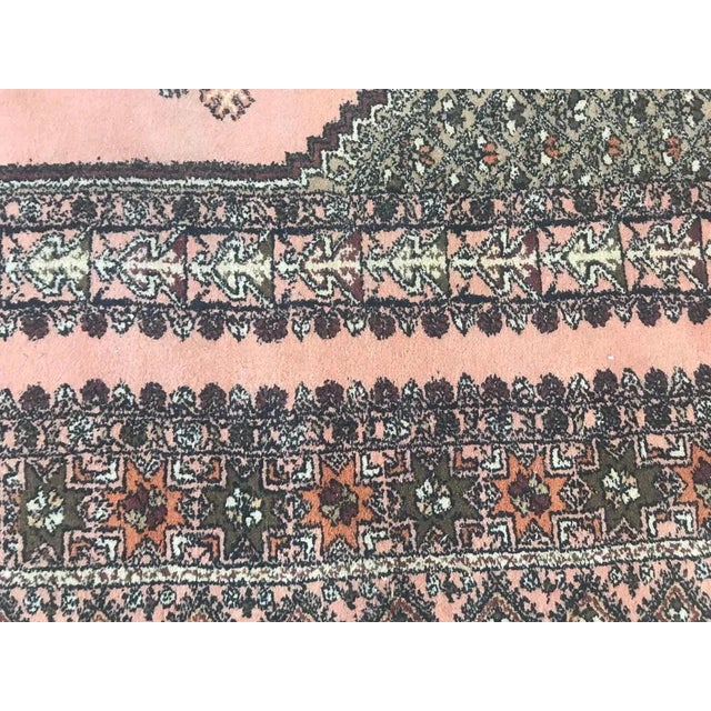 Black Vintage Rustic Moroccan Rabat Design Rug For Sale - Image 8 of 13