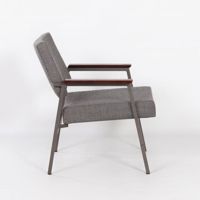 Metal Vintage Armchair with Teak Armrests from Avanti, 1960s For Sale - Image 7 of 11