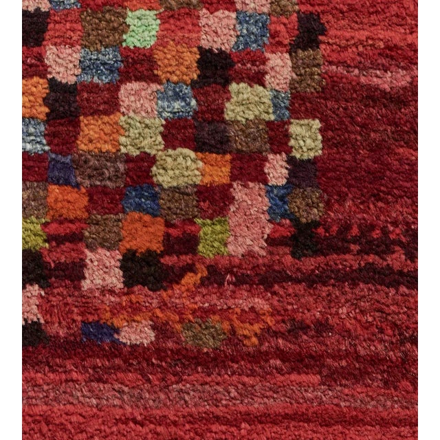 Handwoven Deep-Pile Colorful Contemporary Rug For Sale In Los Angeles - Image 6 of 8