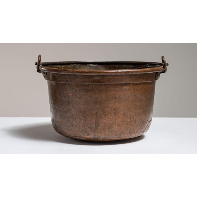 Metal 19th Century Belgium Chocolate Copper Serving Piece For Sale - Image 7 of 15