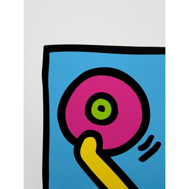 Paper Keith Haring (1958-1990), Untitled (Dj), 1983, Copyright Keith Haring Foundation, Licensed by Artestar Ny, Printed in the Uk For Sale - Image 7 of 9