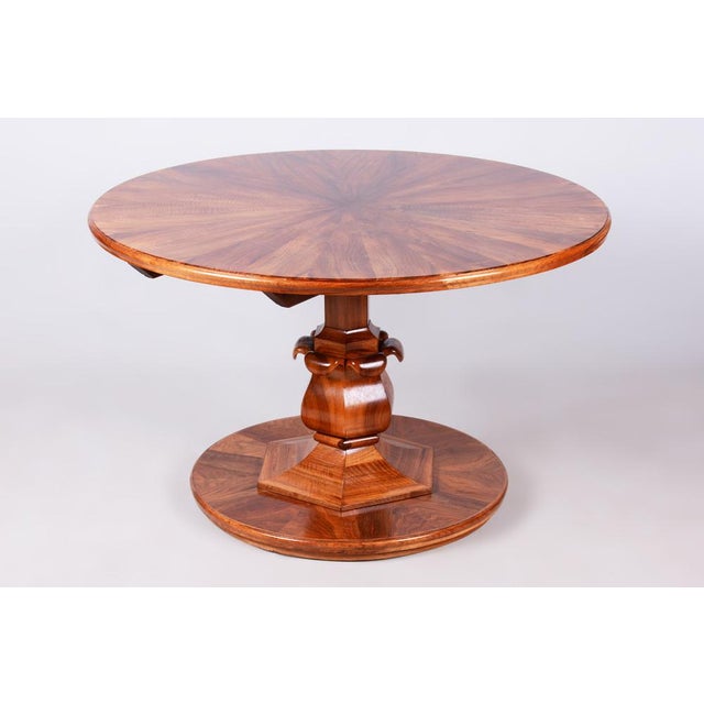 Biedermeier Walnut Dining Table, Austria, 1820s For Sale - Image 13 of 13