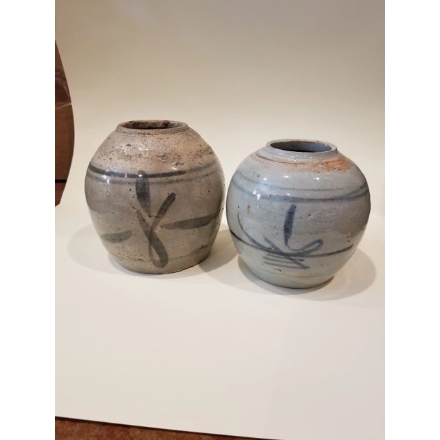 Late 19th Century Two Asian Ceramic Vases For Sale In San Antonio - Image 6 of 6