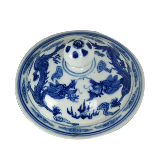 Large Chinese Porcelain Teapot with Marking on the Bottom For Sale - Image 4 of 10