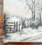 Brown 19th Century American Rustic Oil on Canvas Winter Landscape Painting For Sale - Image 8 of 11