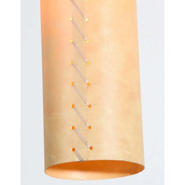 Pendant Light with Stitched Beige Parchment, Santa & Cole For Sale - Image 9 of 13