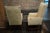 Kittinger Pair of Slim Upholstered Wingback Chairs Attributed to Kittinger For Sale - Image 4 of 10
