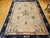 Textile Antique Chinese Peking Rug, Hand-Knotted Wool Pile, Pale Tan & Blue, 9' x 12' For Sale - Image 7 of 18