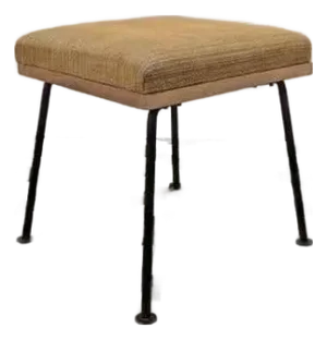 1950s Iron Stool by Raymond Loewy for Mengel