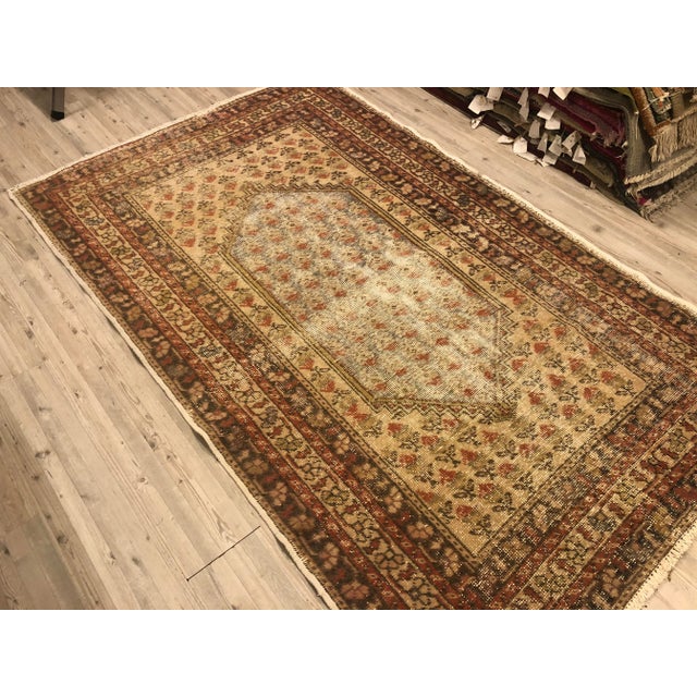 Textile Turkish Handmade Anatolian Rug- 4′6″ × 7′4″ For Sale - Image 7 of 11