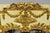 Antique French Louis XV Style Cream & Gold Gilt Drape Ribbon Trumeau Wall Mirror For Sale - Image 4 of 17