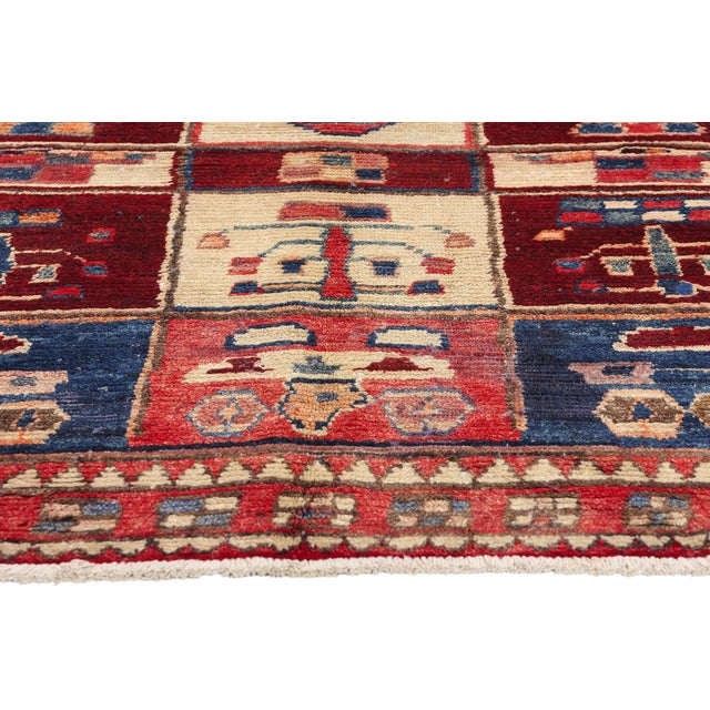Vintage Persian Lori Checkerboard Rug - 04'08 X 06'08 For Sale - Image 4 of 9