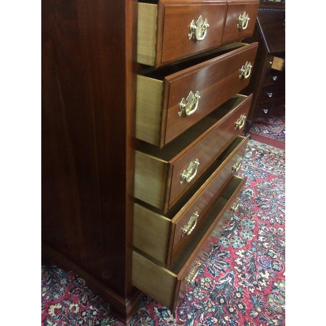 Ethan Allen Chest of Drawers, Cherry Tall Chest For Sale - Image 10 of 16