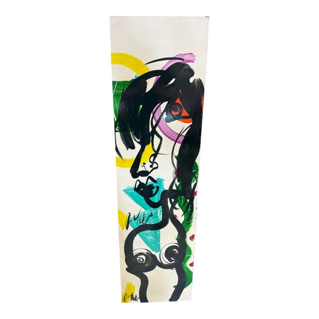 1980s Oil on Board Painting by Listed Artist Peter Robert Keil For Sale